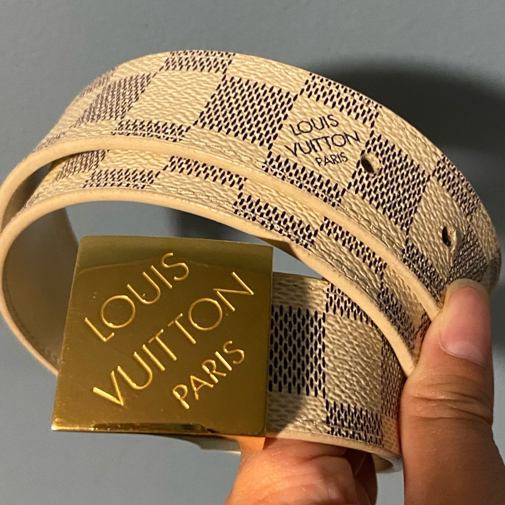 Louis Vuitton Damier Azur belt